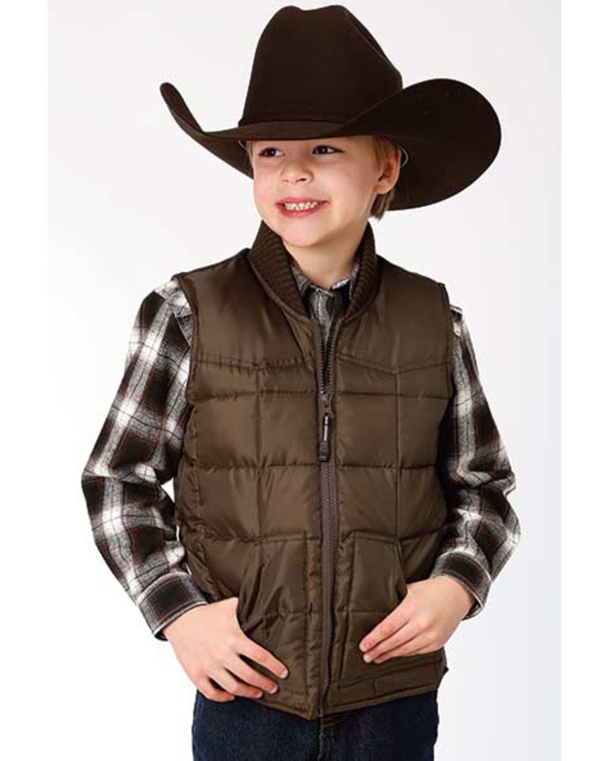 roper down vest