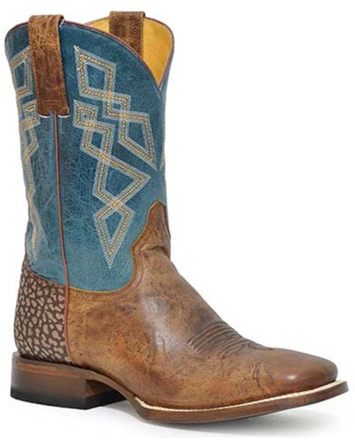 Roper Men's Merritt Western Performance Boots - Broad Square Toe