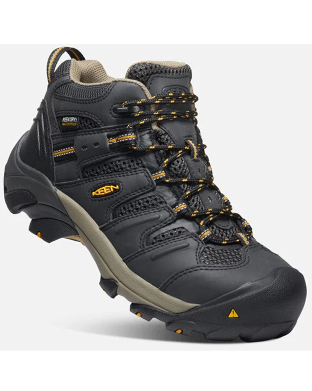 Keen Women's Lansing Mid Lace-Up Work Hiking Boots - Steel Toe