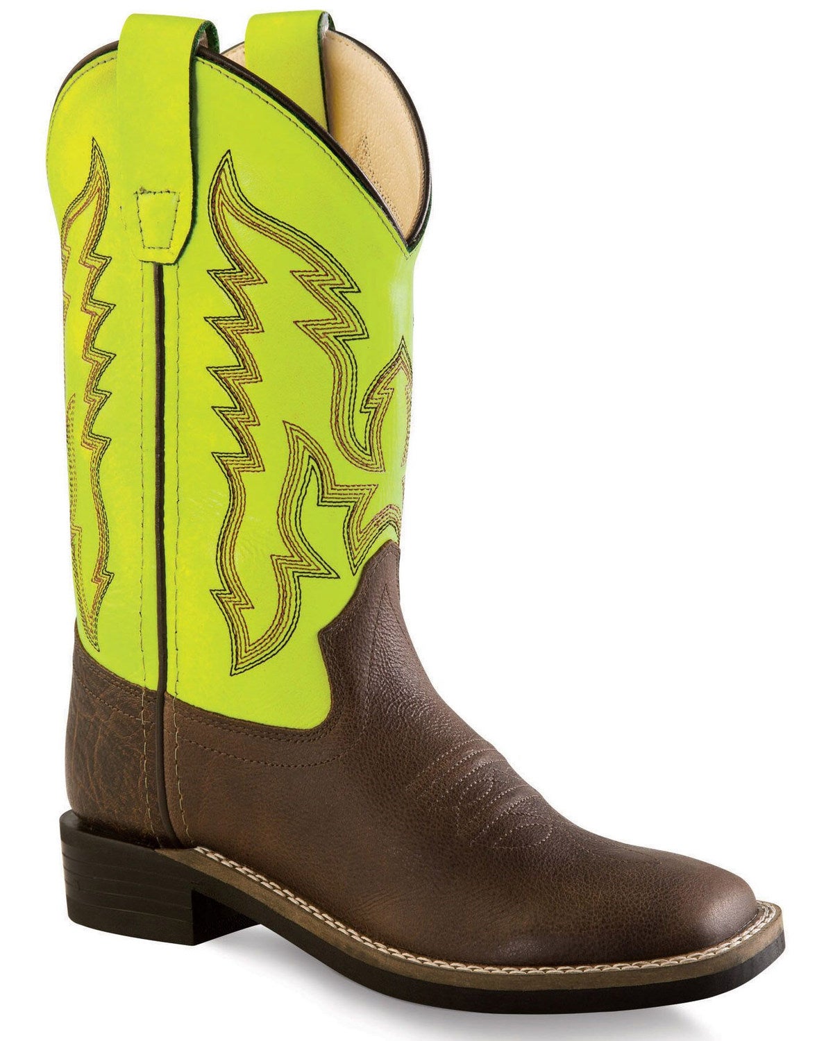 yellow western boots