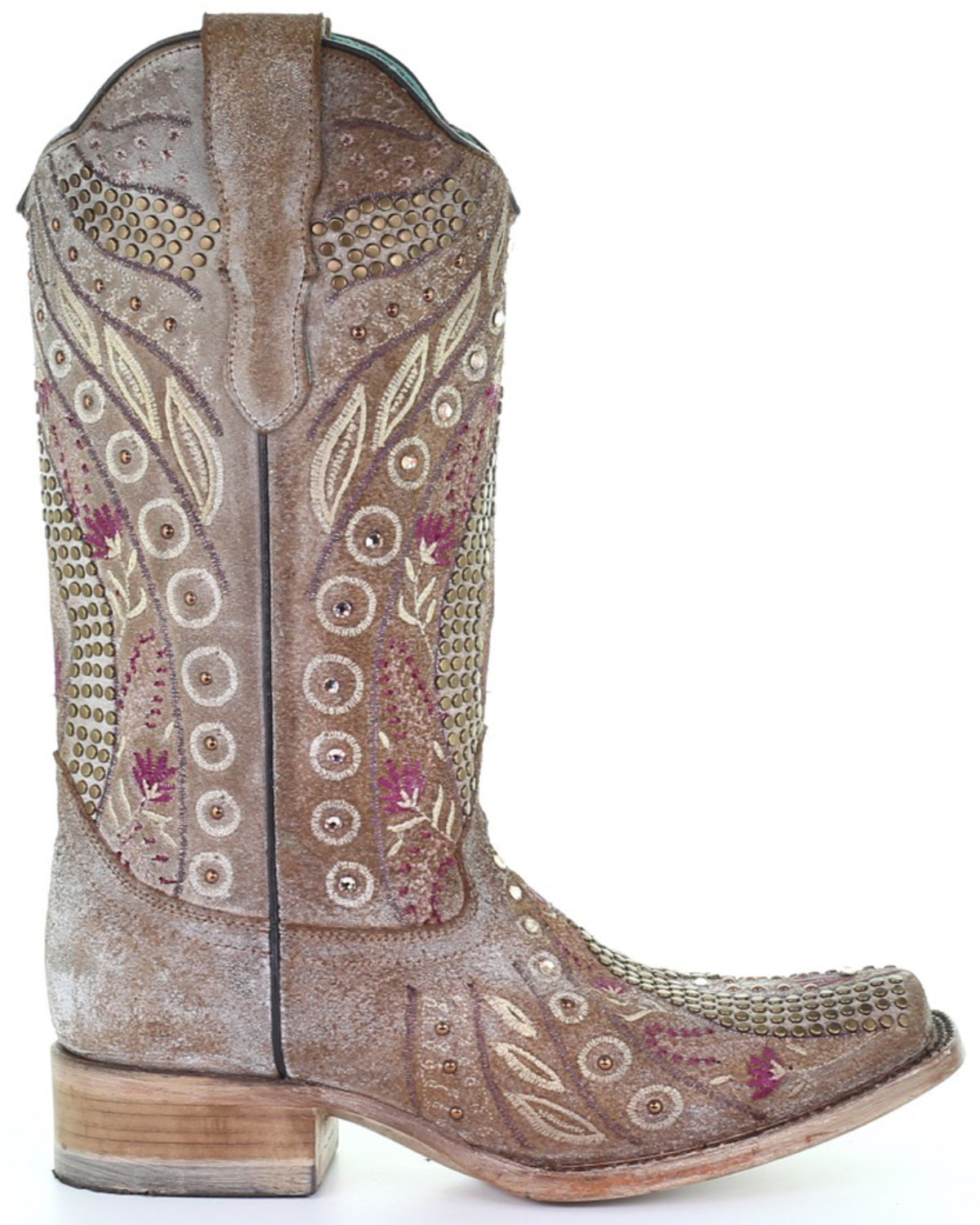 taupe western booties