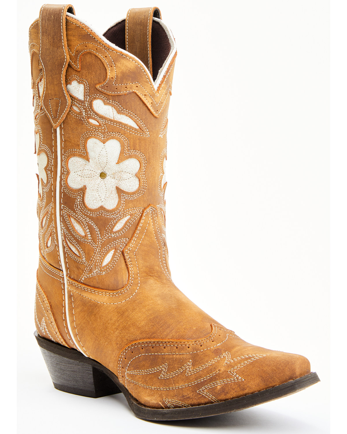 Laredo Women's Tan Underlay Western Boots - Snip Toe | Boot Barn
