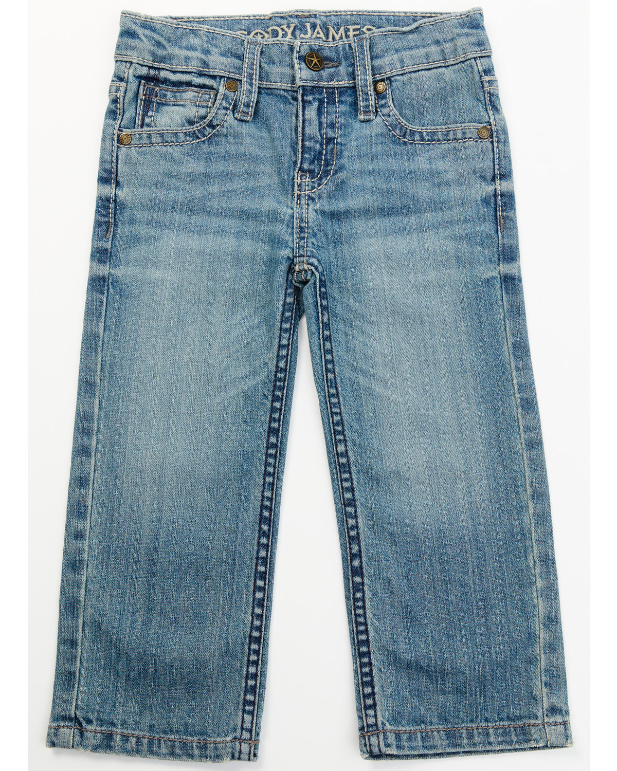 Cody James Boys' Hamshackle Wash Relaxed Bootcut Stretch Denim Jeans