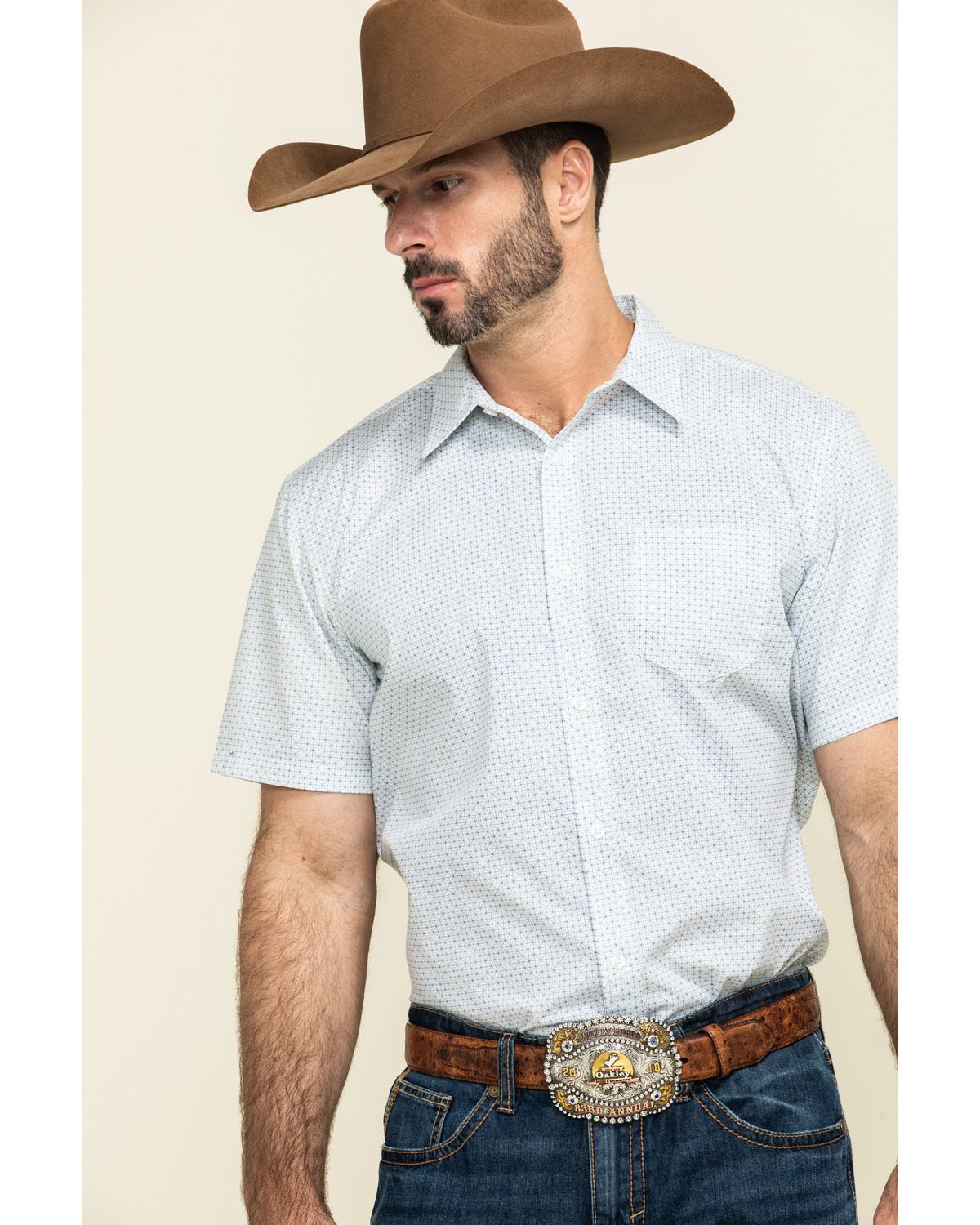 Gibson Men's Radar Small Geo Print Short Sleeve Western Shirt | Boot Barn