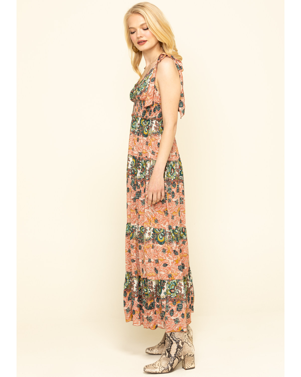 free people lets smock about it maxi