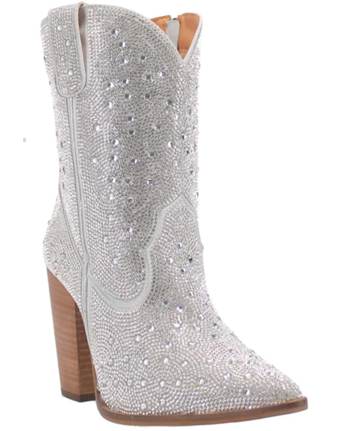 Dingo Women's Neon Moon Rhinestone Booties - Round Toe