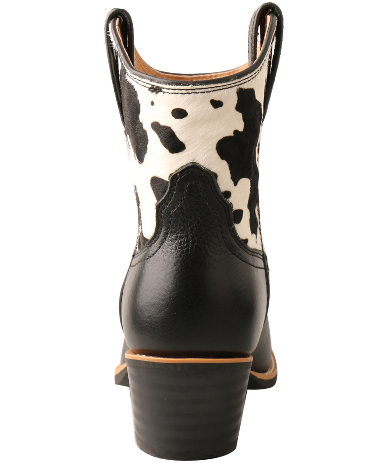 cowhide bootie