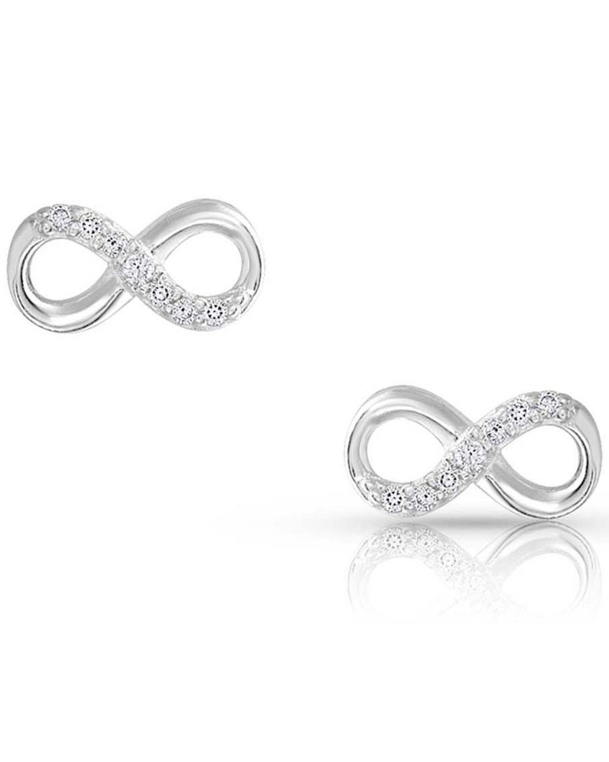 Montana Silversmiths Women's Silver Shine Infinity Earrings