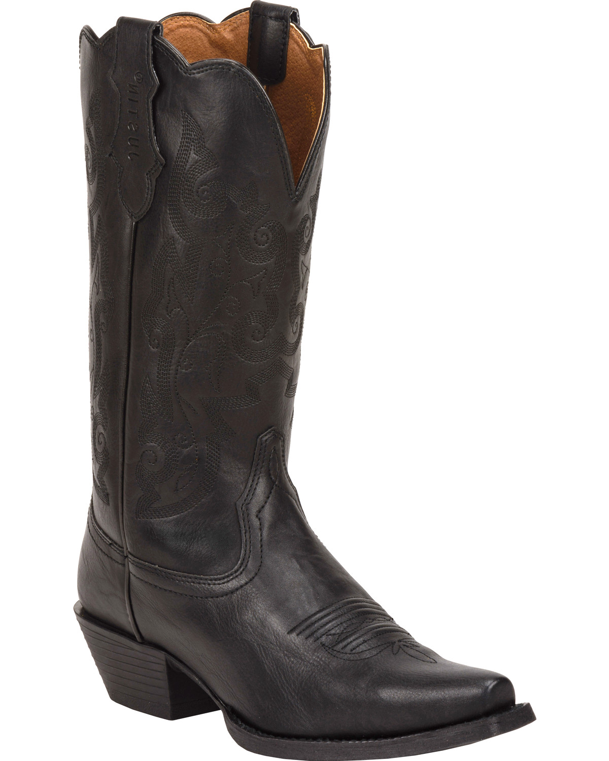 womens black cowgirl boots