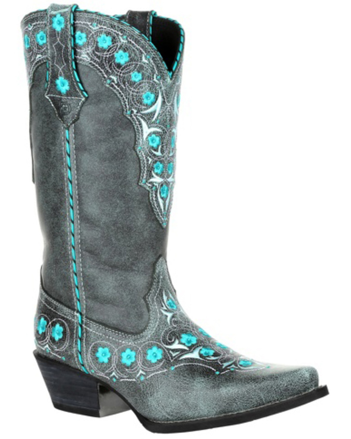 western boots blue