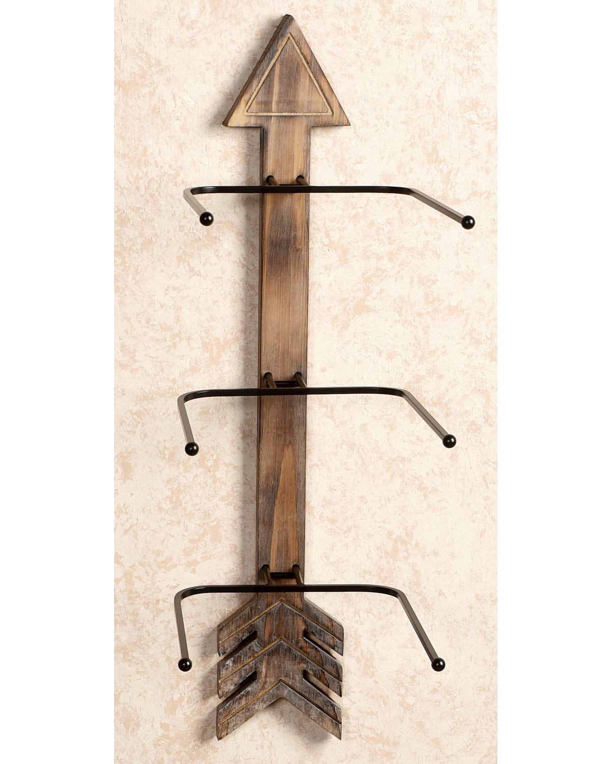 BB Ranch® Arrow Wood And Metal Hat Rack