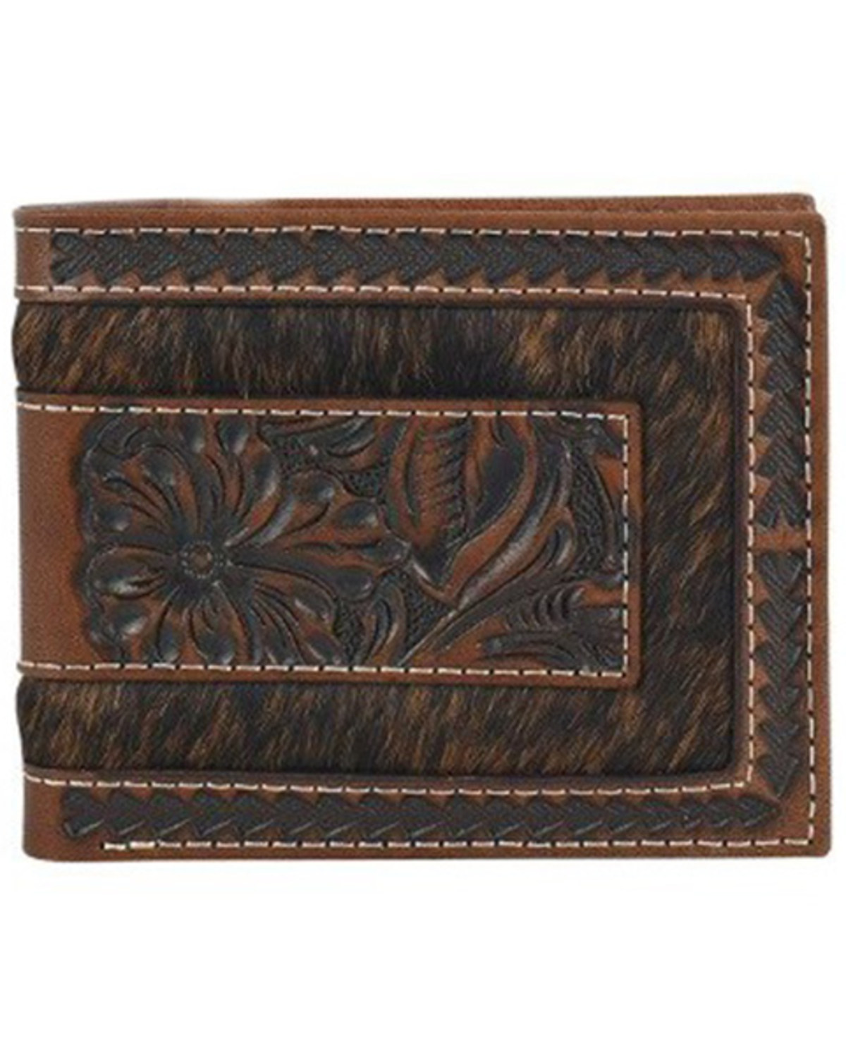Justin Men's Genuine Leather Bi-Fold Wallet