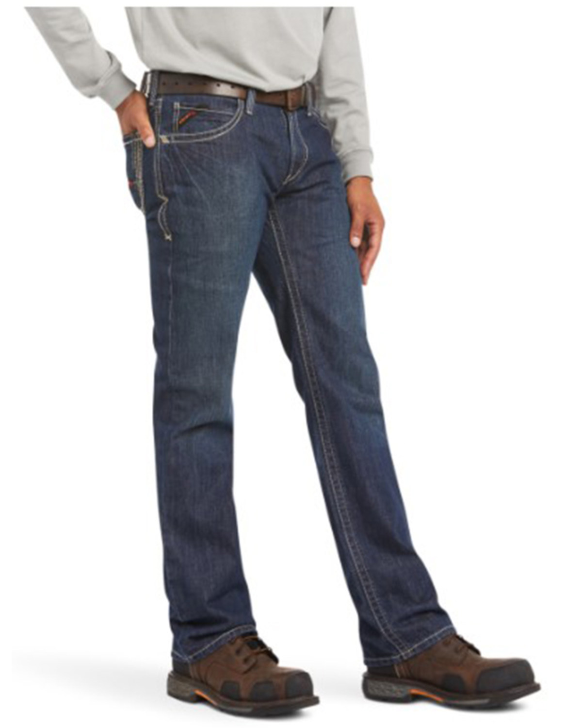 Ariat Men's FR M4 Shale Low Rise Boundary Bootcut Jeans - Big