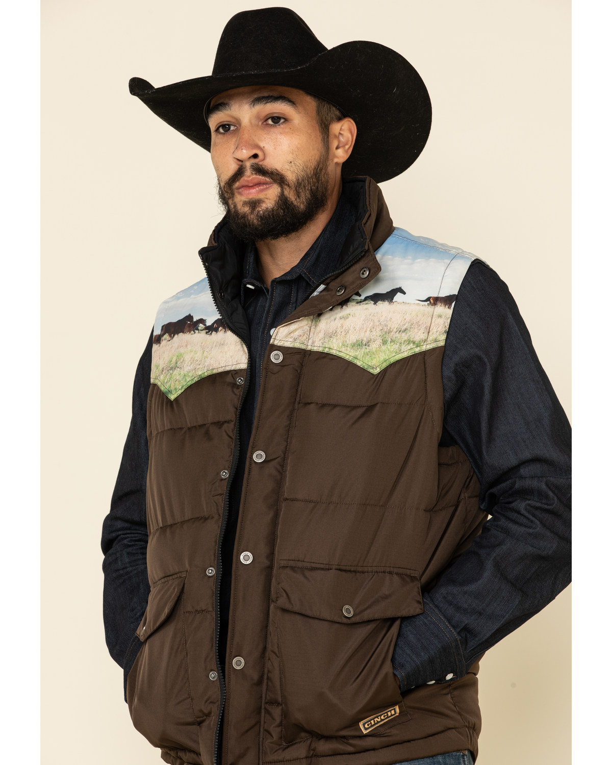 cinch down vest