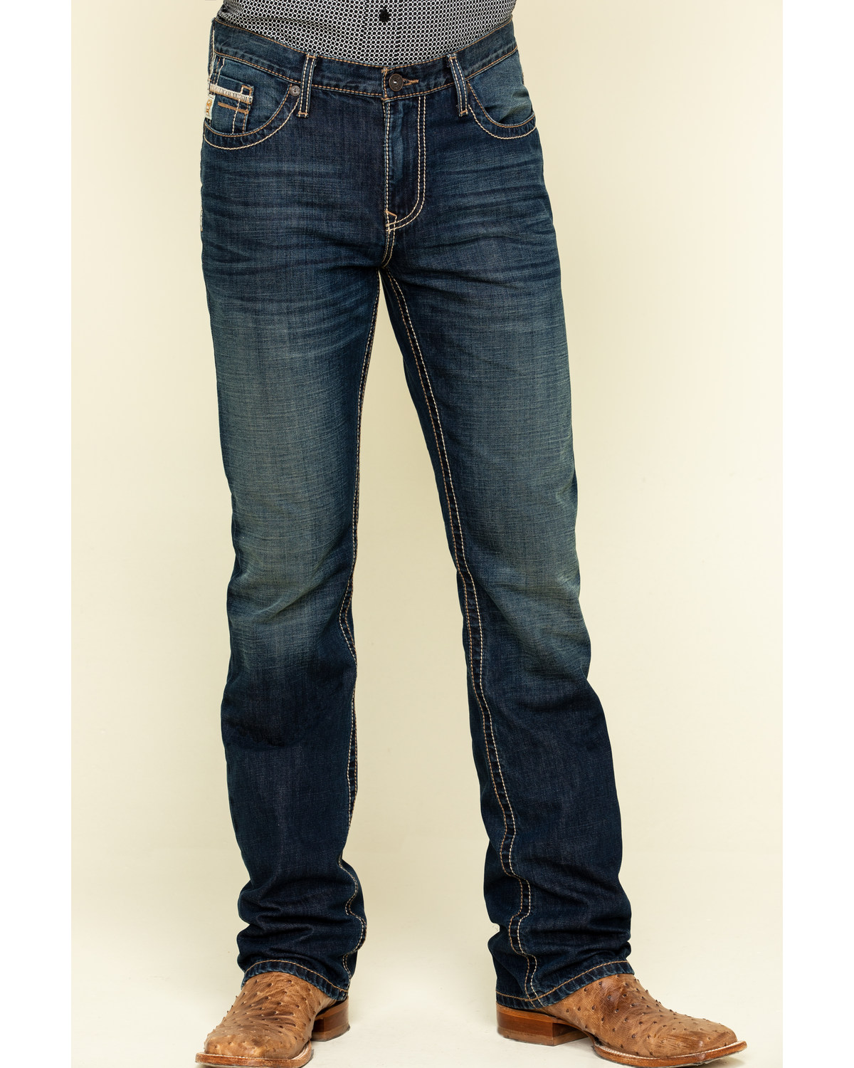Cinch Men's Ian Rigid Dark Slim Bootcut Jeans | Boot Barn
