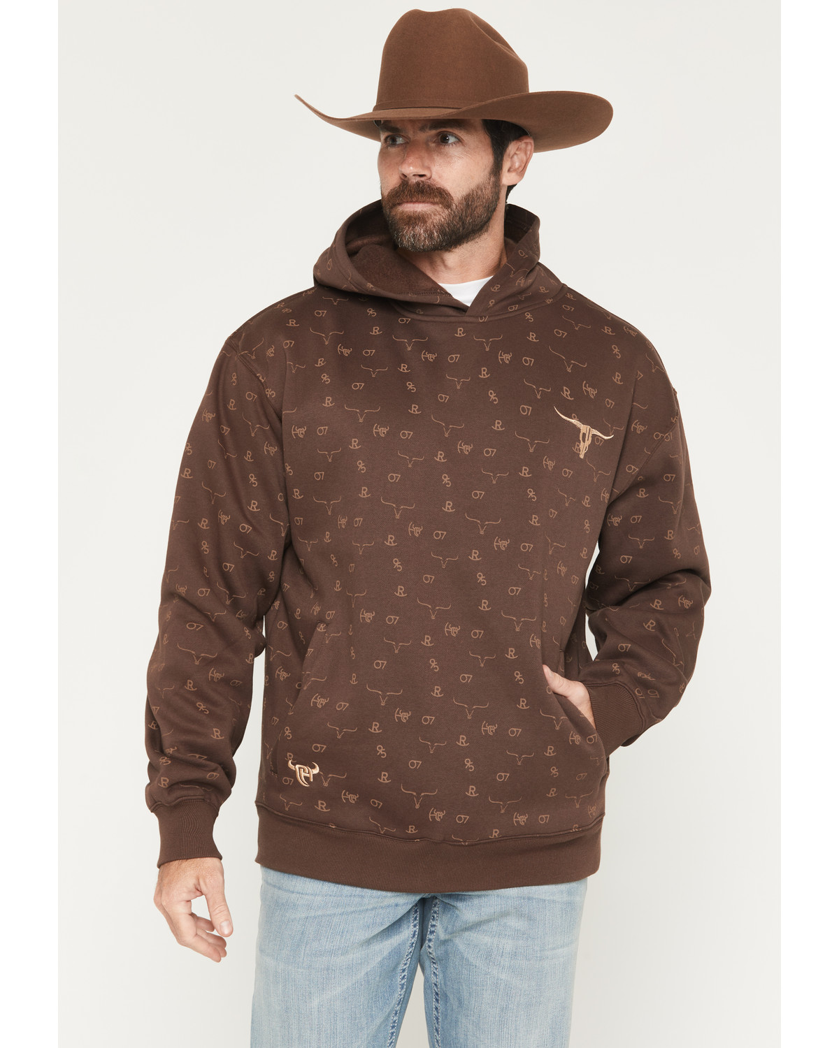 Cowboy Hardware Men's Branding Irons Hooded Sweatshirt