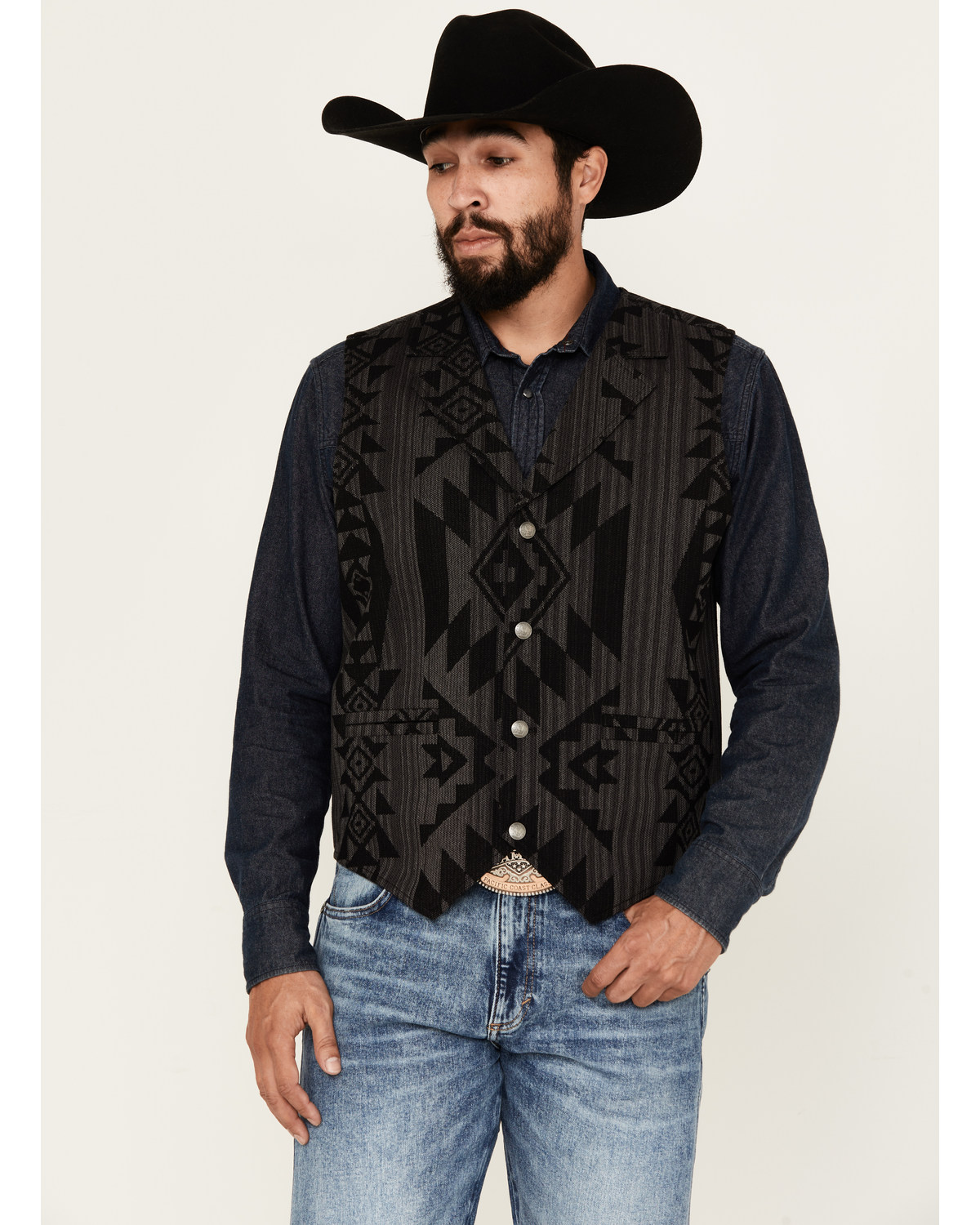 Cody James Men's Yuma Southwestern Jacquard Vest