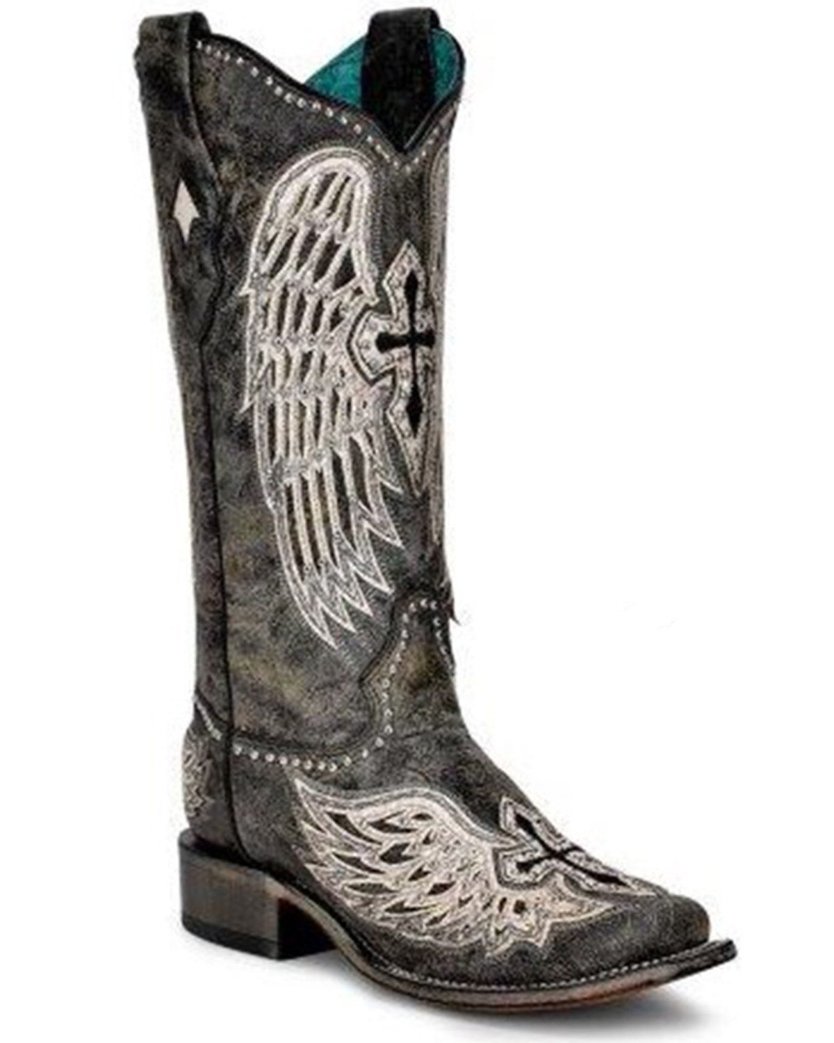 Corral Women's Cross & Wings Tall Western Boots - Square Toe