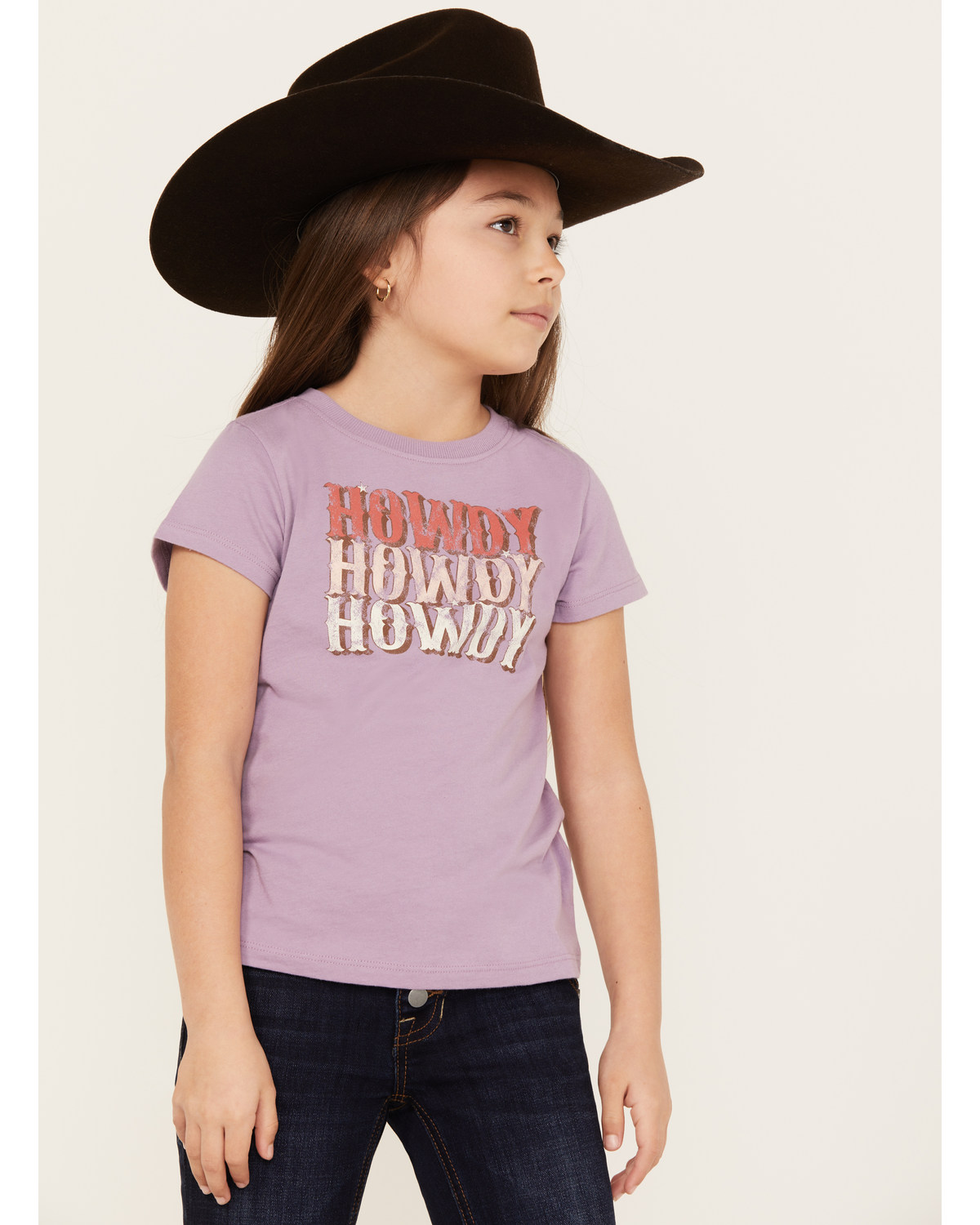 Shyanne Girls' Howdy Short Sleeve Graphic Tee