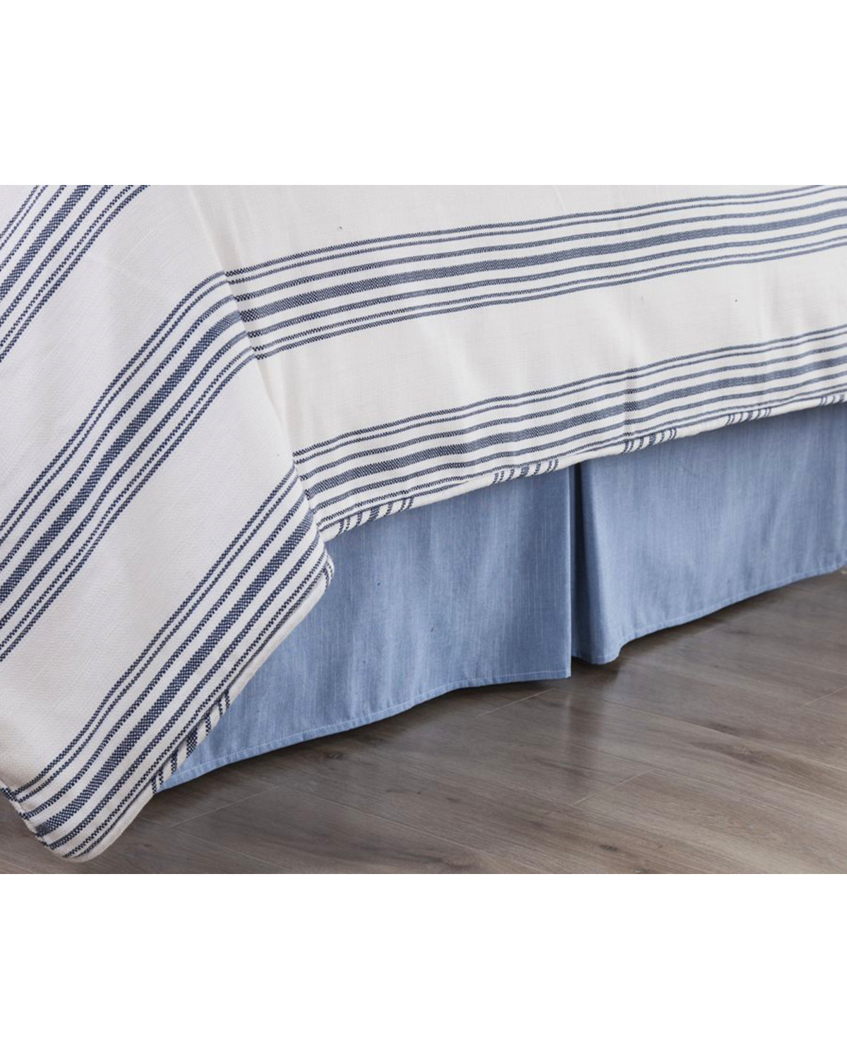 HiEnd Accents Chambray Bed Skirt - Twin