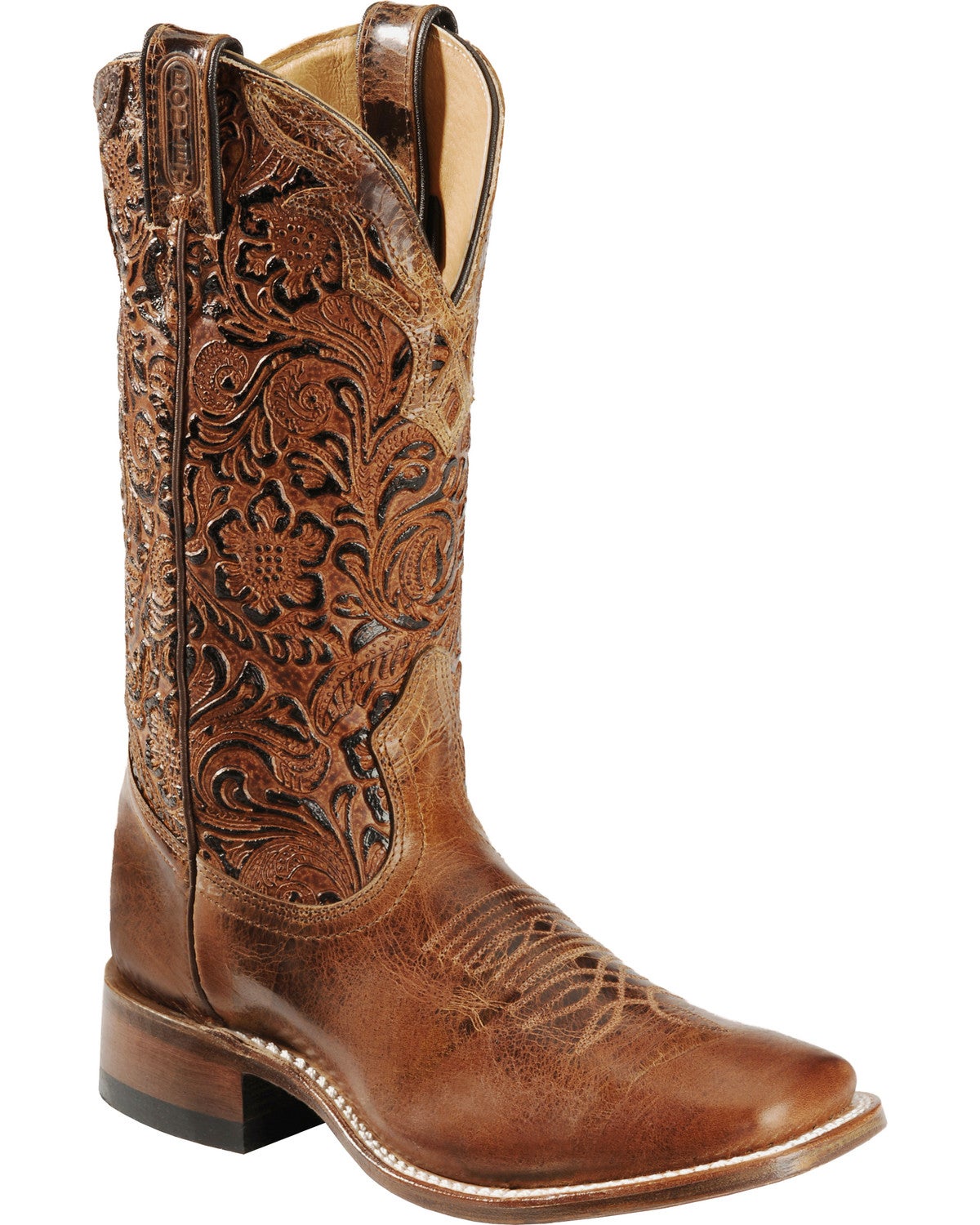 mens hand tooled cowboy boots