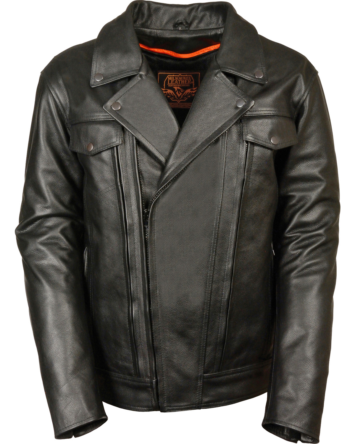 Milwaukee Leather Men's Utility Vented Cruiser Jacket