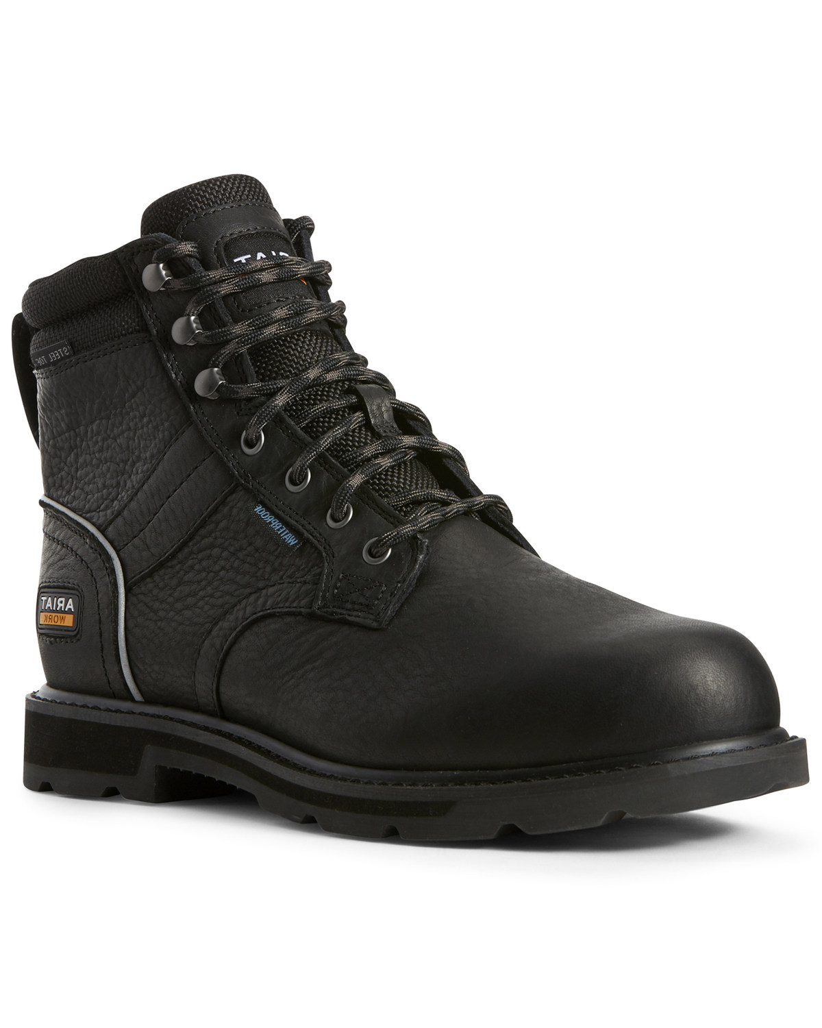 mens black waterproof work boots