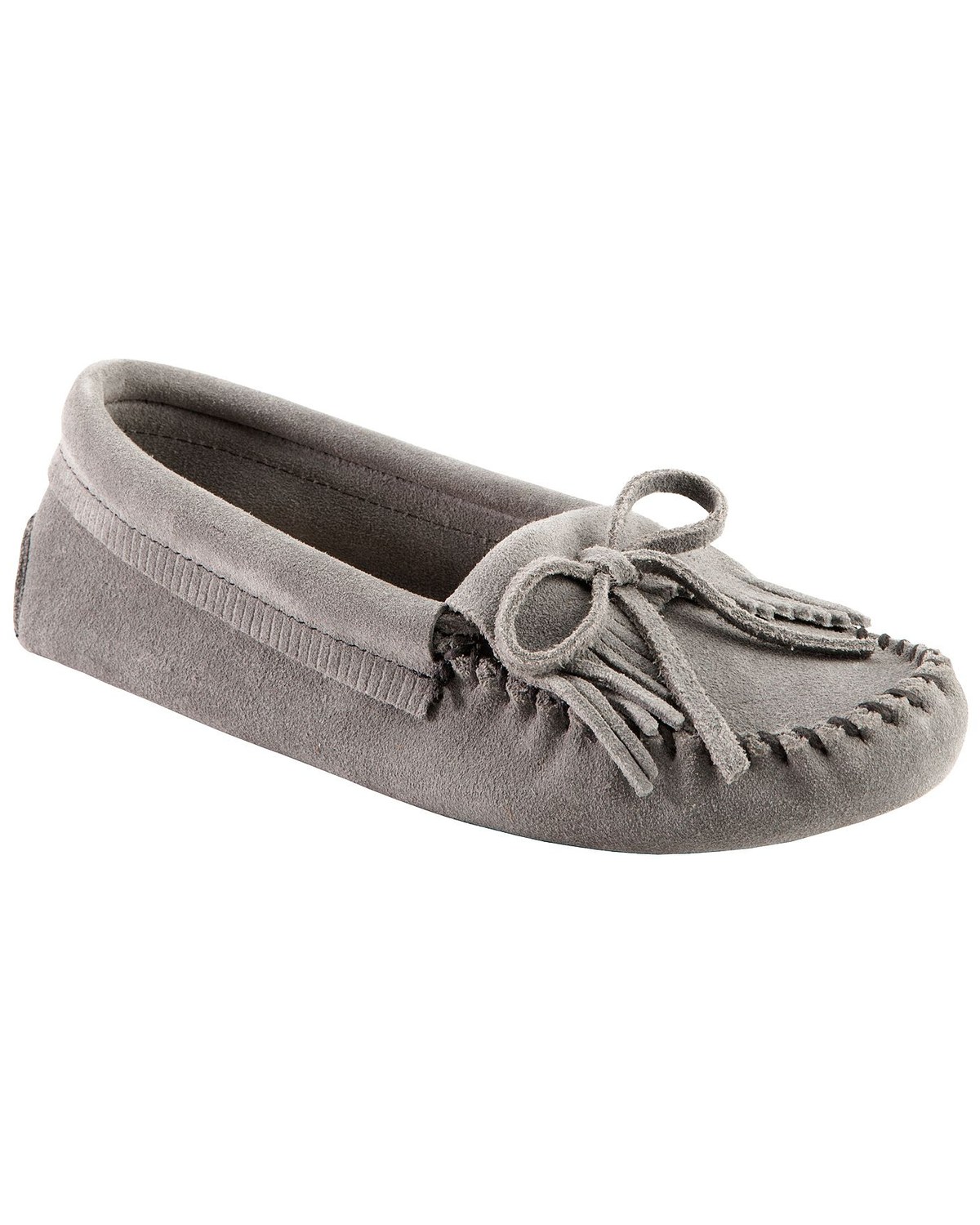 minnetonka women's kilty suede moccasin