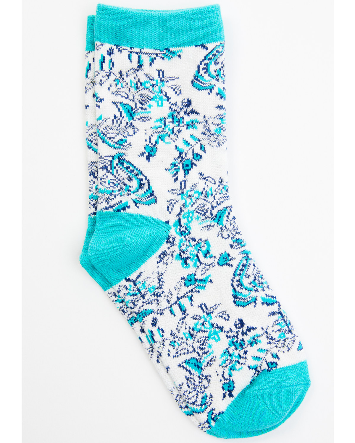 RANK 45® Girls' Ivy Floral Crew Socks