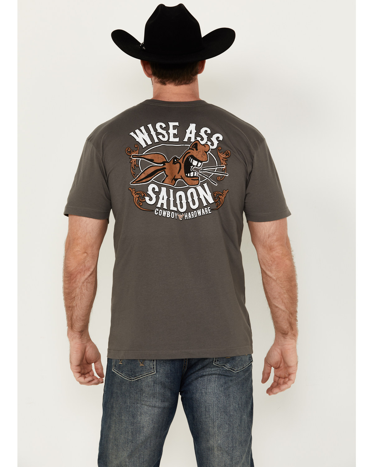 Cowboy Hardware Men's Wise Ass Saloon Short Sleeve Graphic T-Shirt