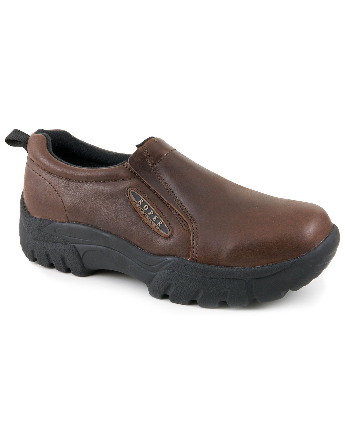 thumbnail image 2 of ROPER Men's Performance 2-Eyelet Ankle Boot - Brown Vintage Leather Chukka Boots 2 of 14