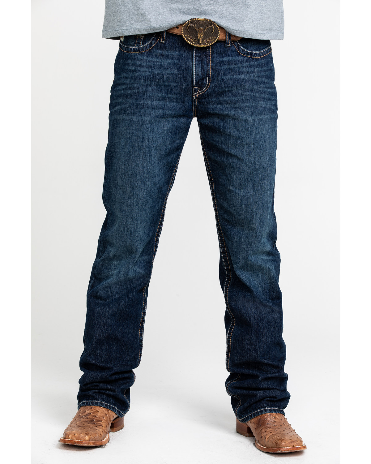 Cinch Men's Grant Dark Stone Mid Relaxed Boot Jeans | Boot Barn