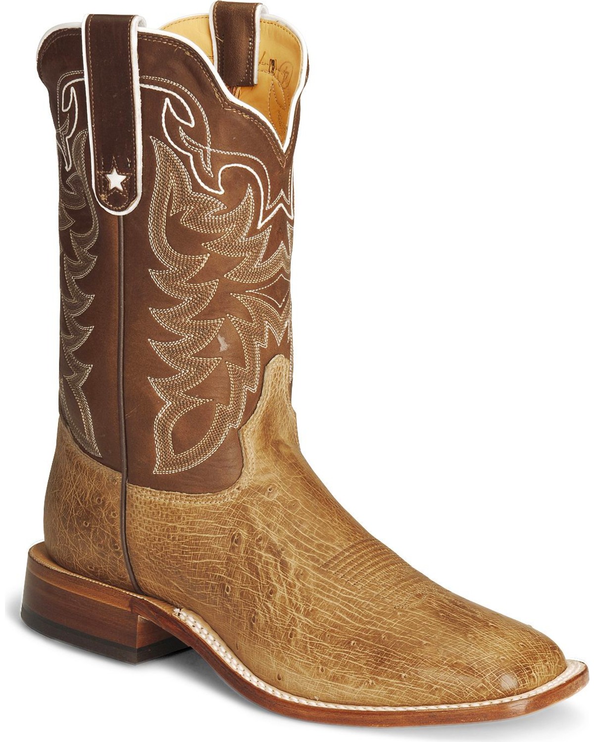 Tony Lama Smooth Ostrich Cowboy Boots 