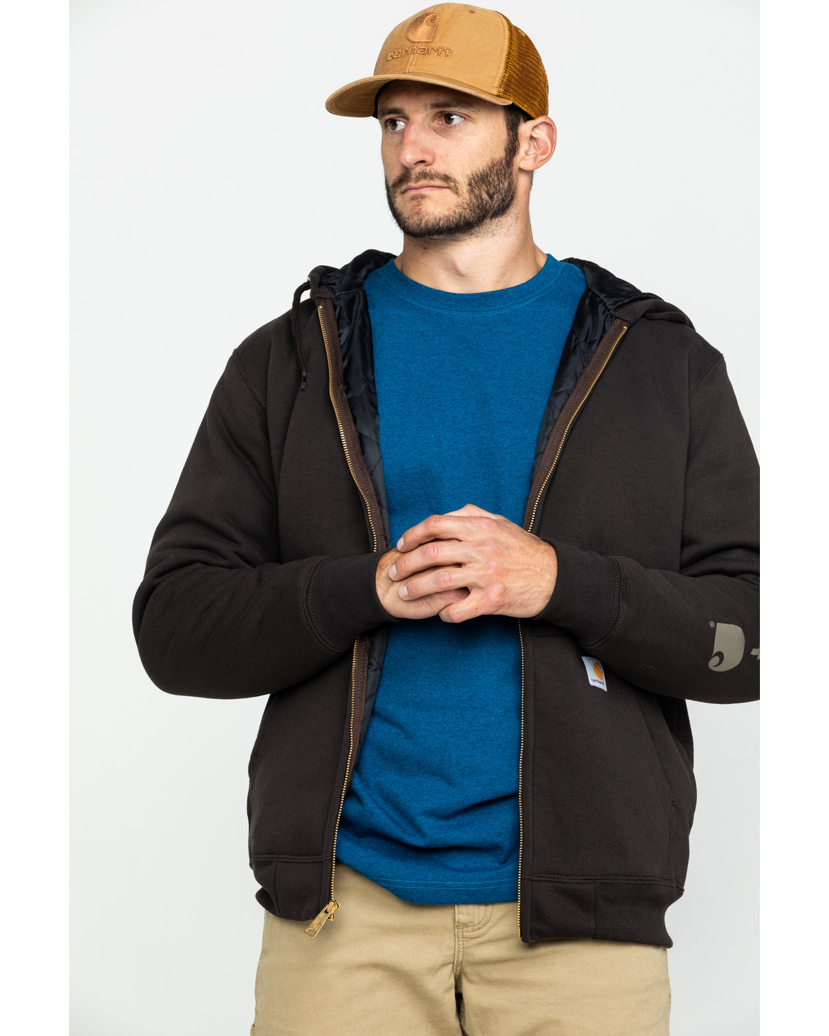 carhartt mens zip up hoodie