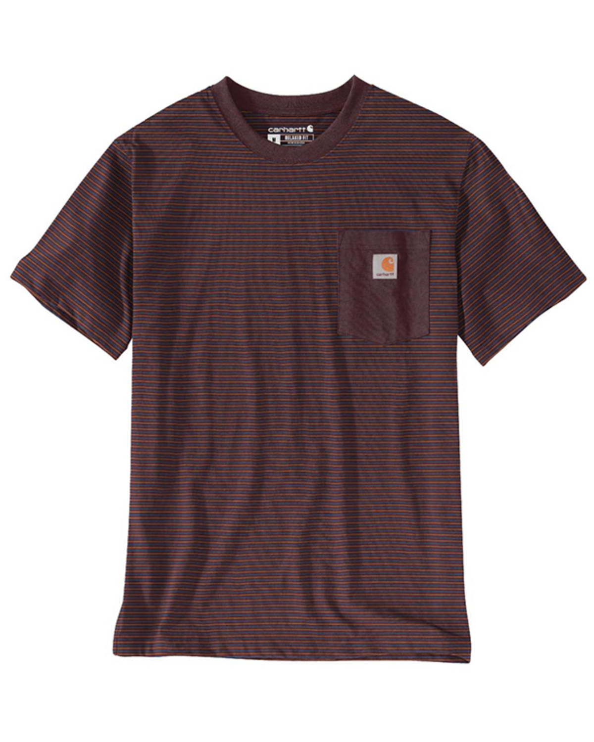 Carhartt Men's Relaxed Fit Heavyweight Striped Print Short Sleeve T-Shirt