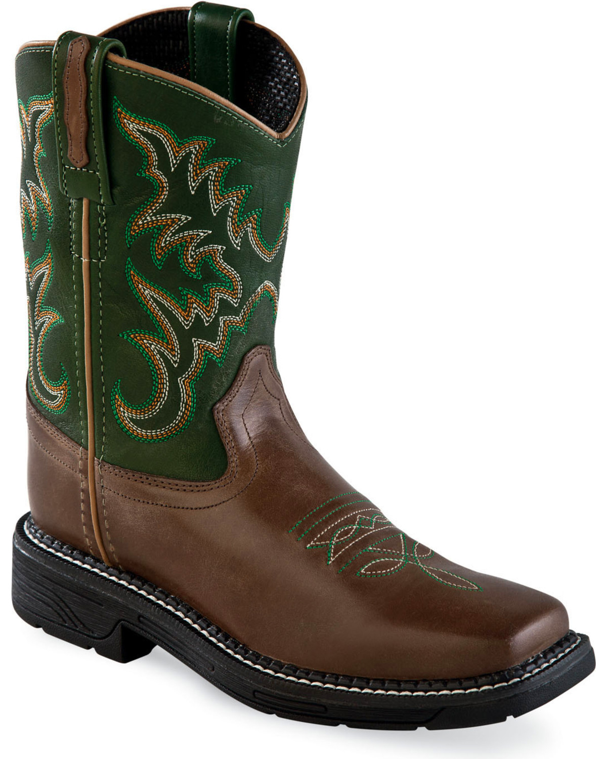 dark green cowboy boots