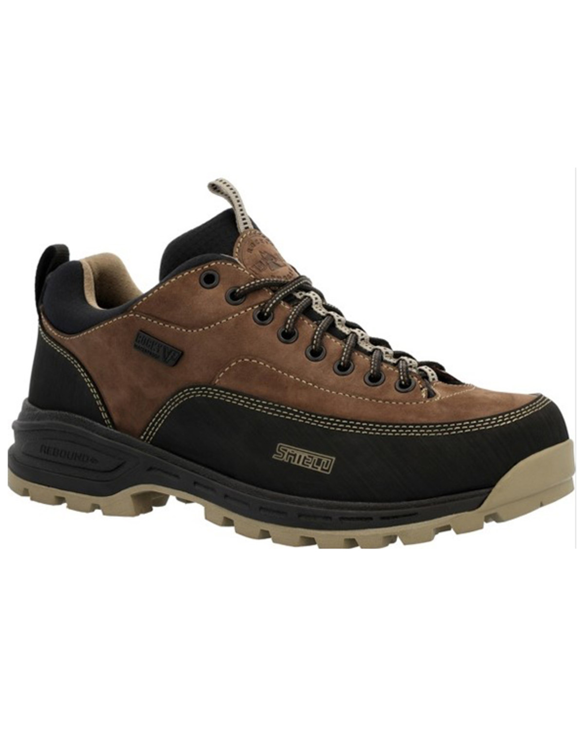 Rocky Men's Mountain Stalker Pro Waterproof Lace-Up Hiking Work Oxford Shoes - Round Toe