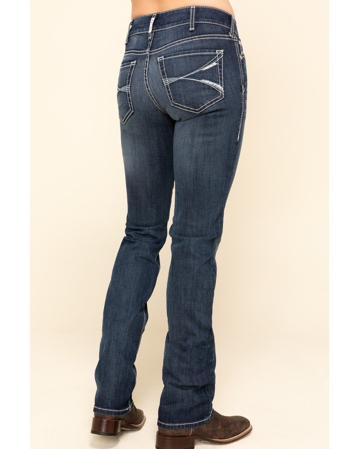 dark wash straight jeans