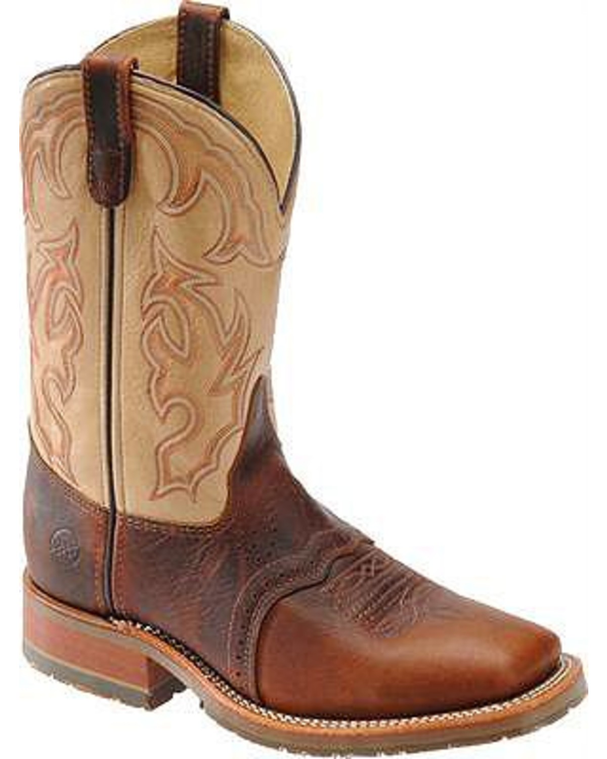 bison leather cowboy boots