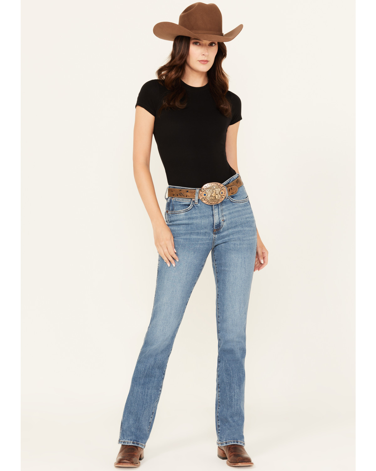 Wrangler Retro Women's Light Wash Kelly High Rise Bootcut Stretch Denim Jeans