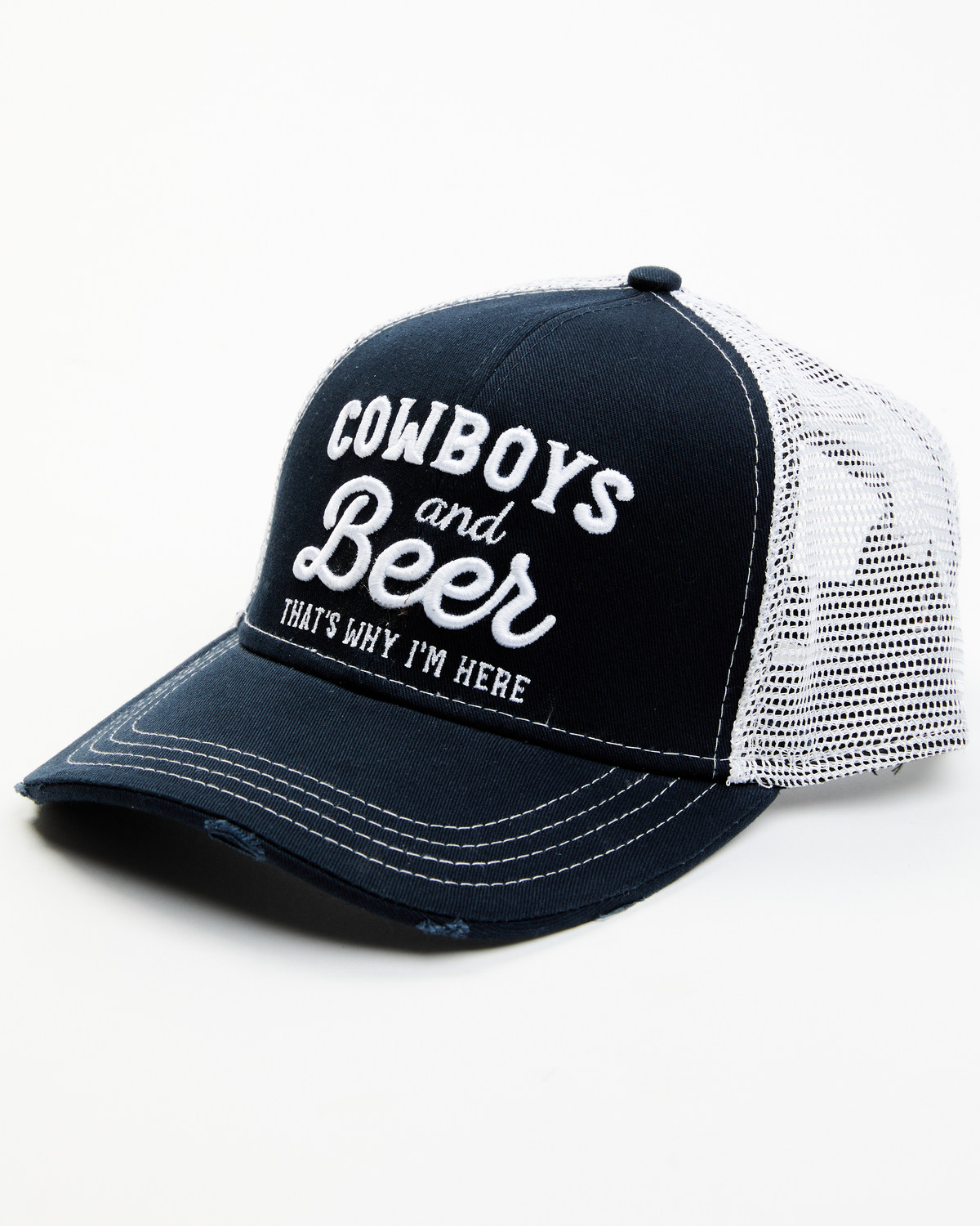 Shyanne Women's Cowboys And Beer Mesh-Back Baseball Cap