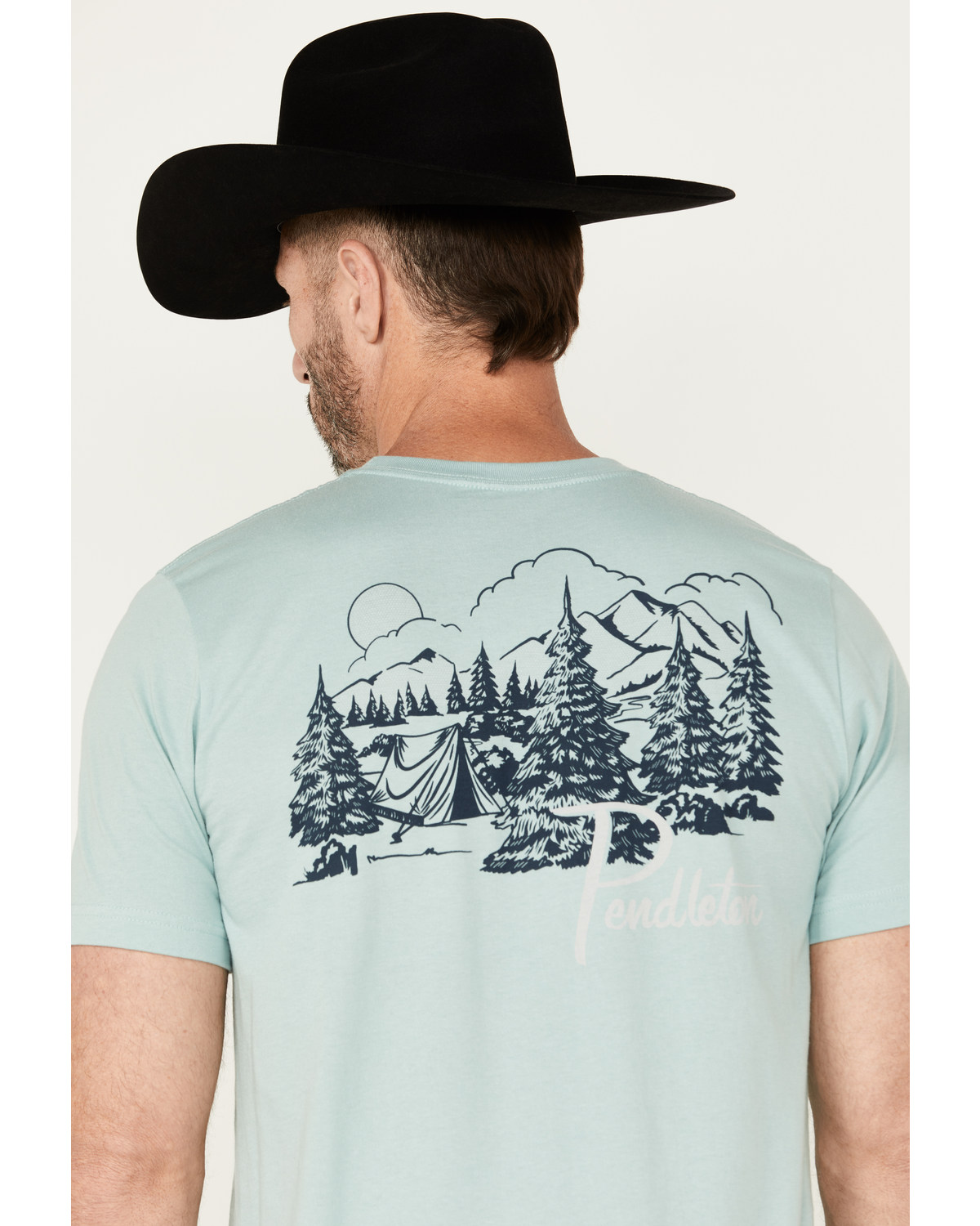 Pendleton Men's Mountain Camping Short Sleeve Graphic T-Shirt