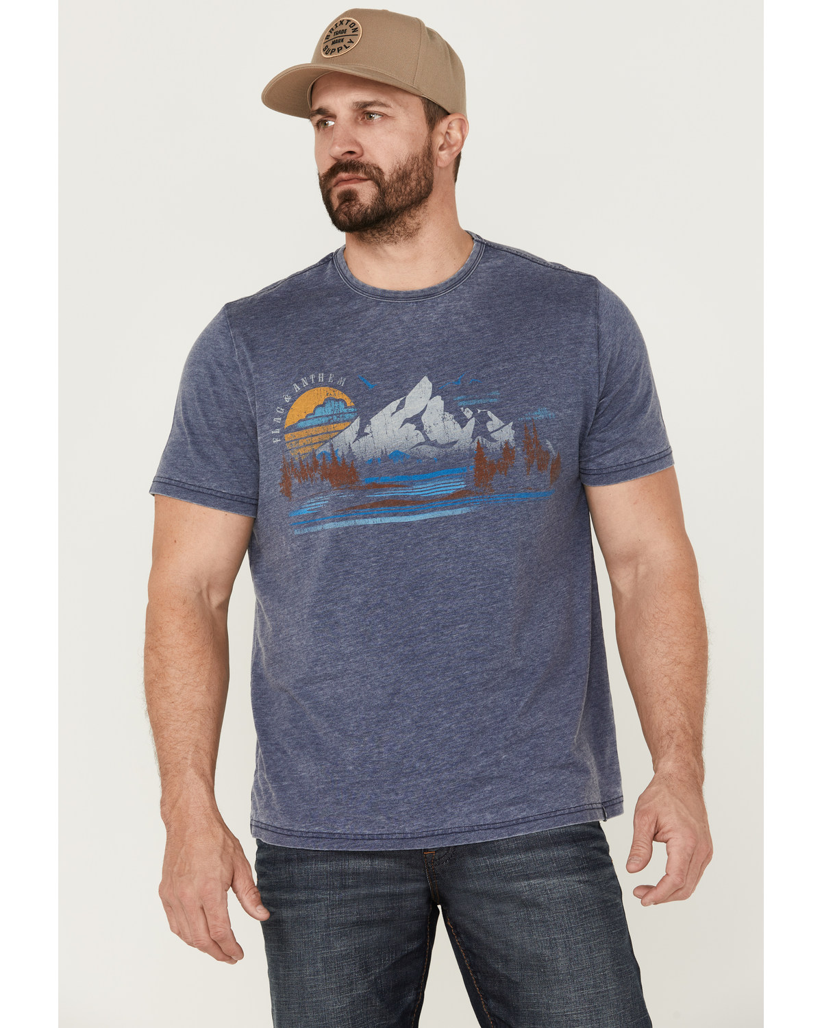 Flag & Anthem Men's Scenic Mountain Burnout Graphic T-Shirt