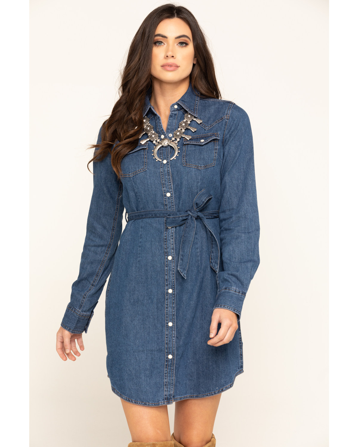 wrangler denim dress