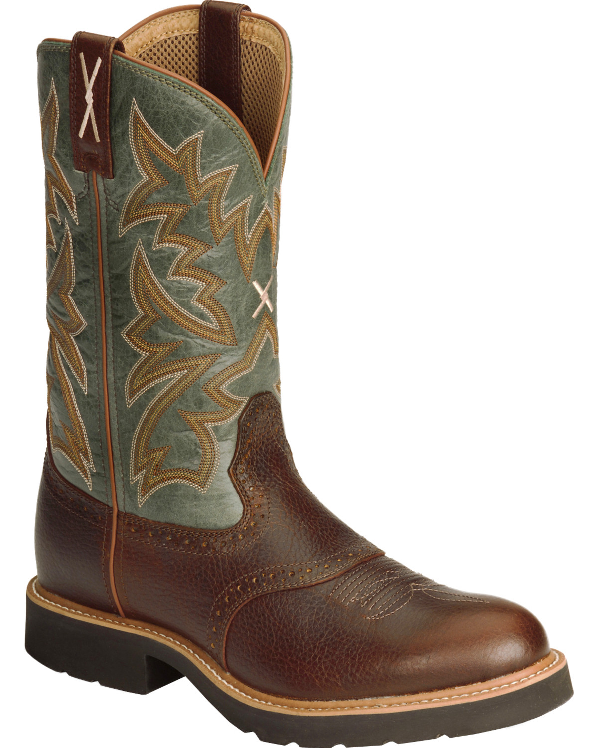 twisted x pull on work boots