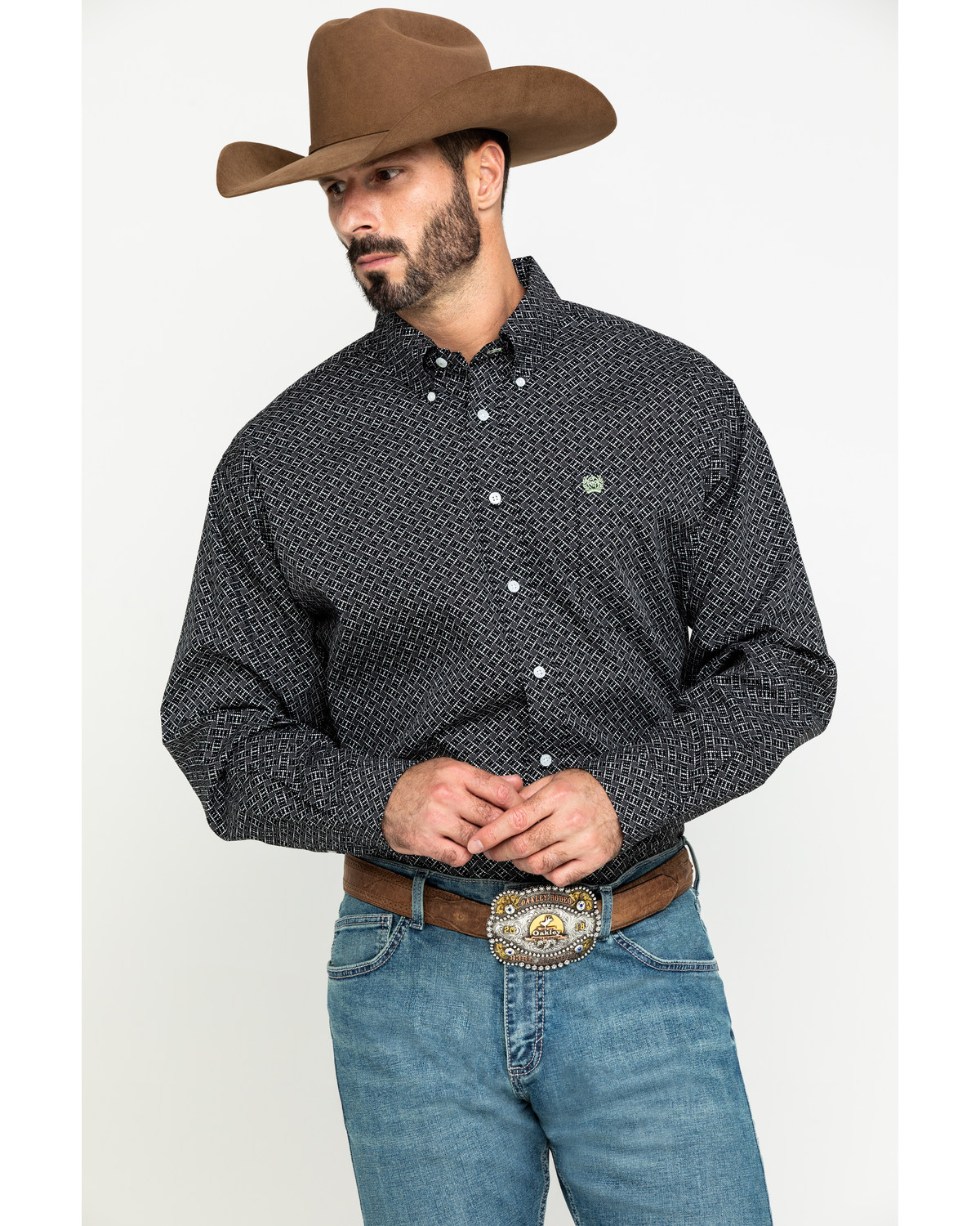 Black cinch button up Clearance