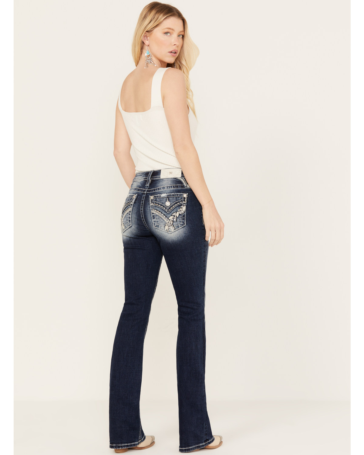 Miss Me Women's Mid Rise Bootcut Jeans