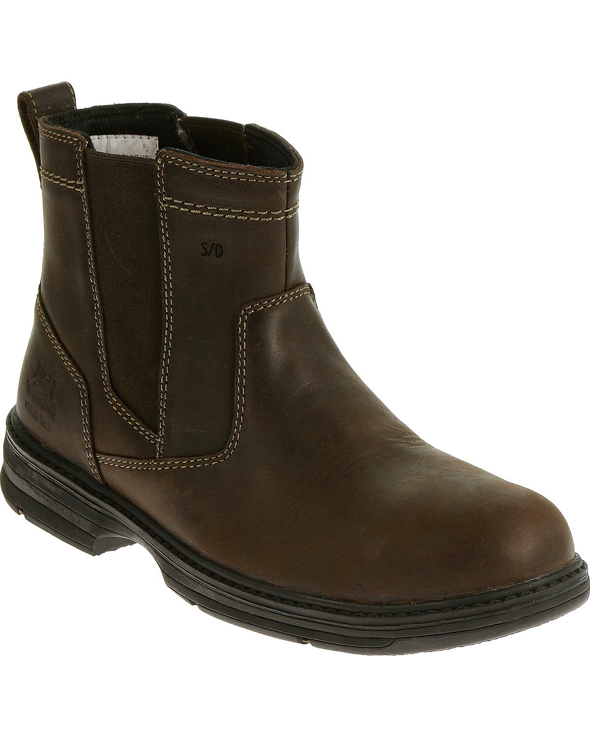Caterpillar Men S Brown Inherit Pull On Work Boots Steel Toe