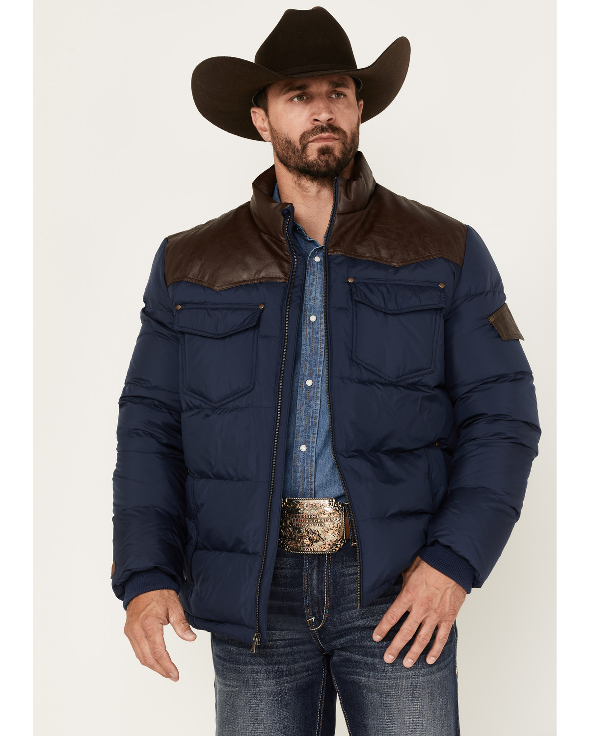 Cody James Men's Belmont Western Puffer Coat