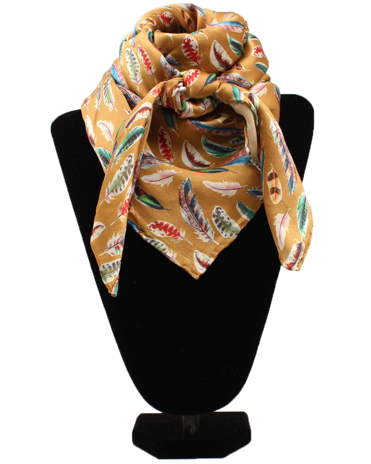 M&F Western Women's Gold Feather Scarf